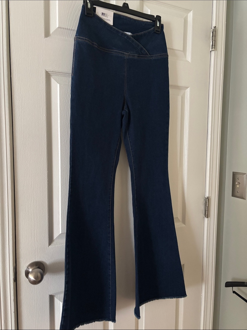 Deep Indigo High Waist Flare Jeans